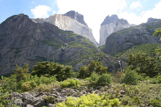 View from the front of the tent