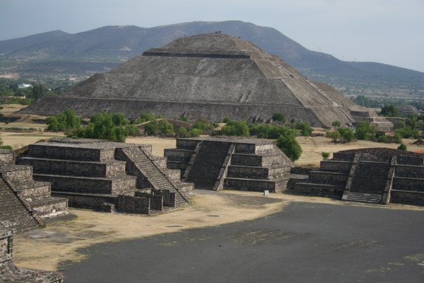 Just one of the views at Teotihuacán