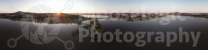 Early morning sunrise over Lake Burley Griffen, looking east of the National Carillon, taken on the 27th of January 2016.